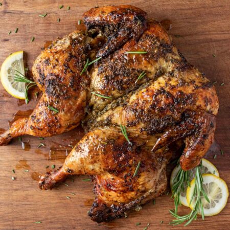 Lemon & Herb Spatchcock Chicken